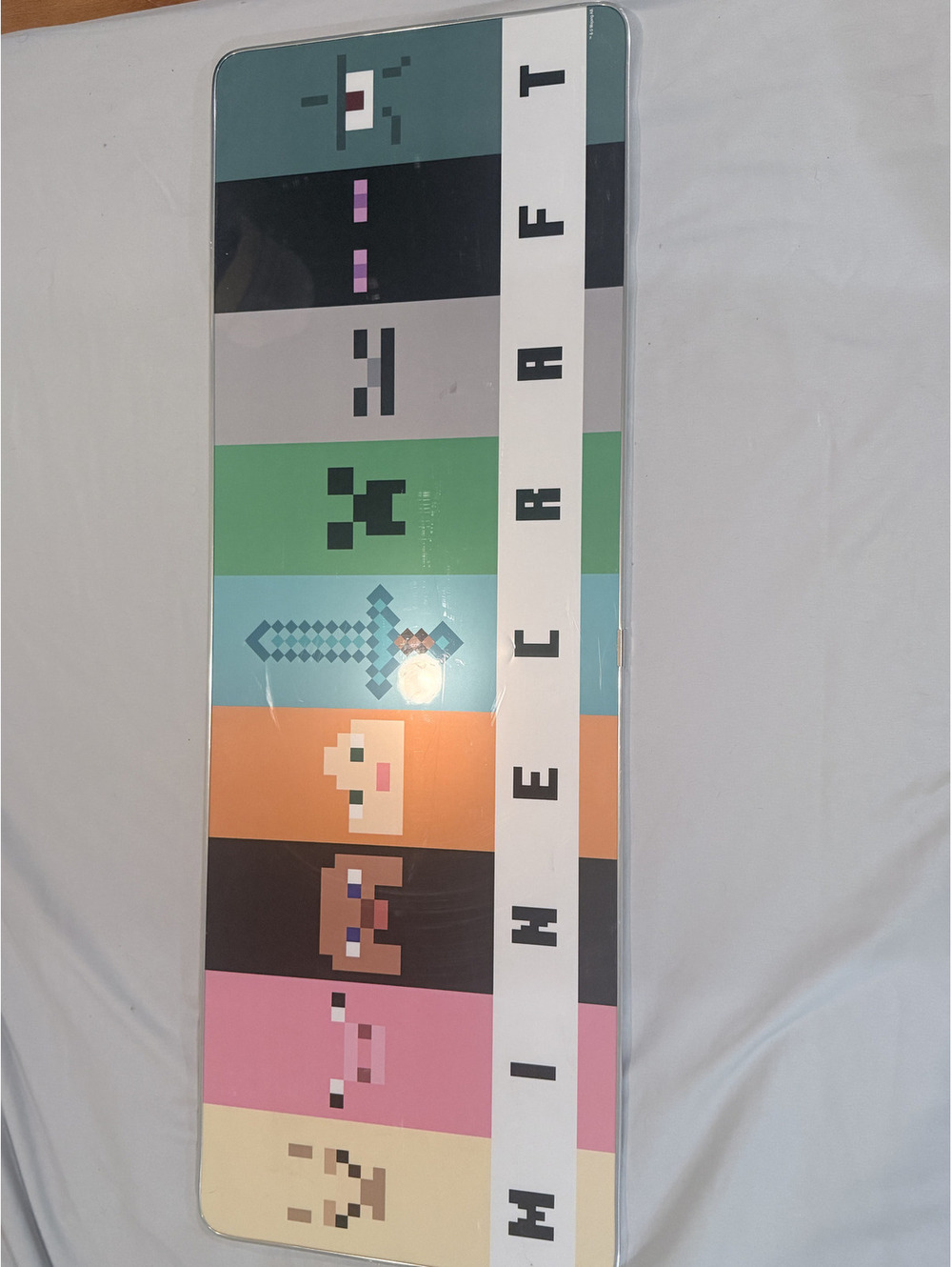 Minecraft Pixel Art Wooden Wall Hanging Sign Geek Room Decor